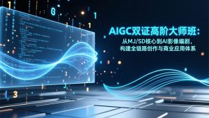 AIGC双证高阶大师班:从MJ/SD核心到AI影像编剧,构建全链路创作与商业应用体系-万象聊项目