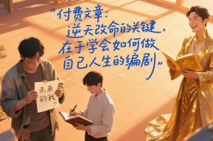 付费文章:逆天改命的关键,在于学会如何做自己人生的编剧-万象聊项目