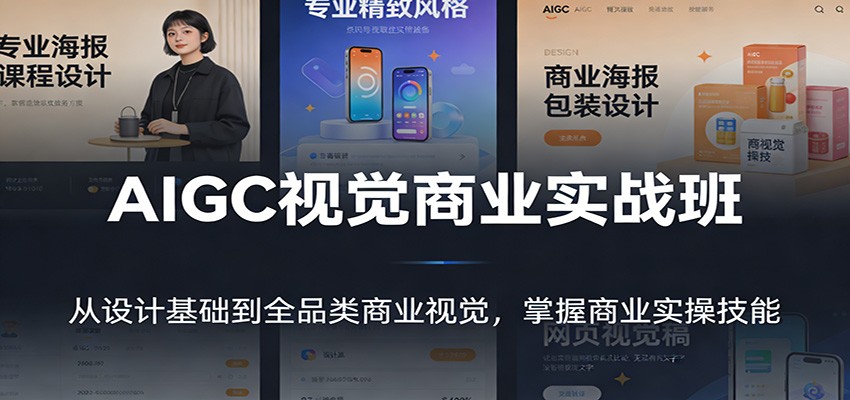 AIGC视觉商业实战班：从设计基础到全品类商业视觉，掌握商业实操技能-万象聊项目