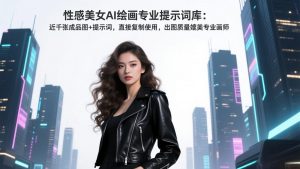 性感美女AI绘画专业提示词库:近千张成品图+提示词,直接复制使用,出图质量媲美专业画师-万象聊项目