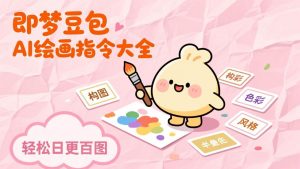即梦豆包AI绘画指令大全：海量关键词库一键复制，出图效率提升10倍，轻松日更百图-万象聊项目