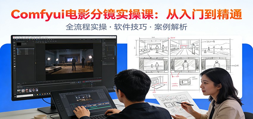 ComfyUI电影分镜实操课：分镜一致性，全流程AI视频制作，零基础也能做专业分镜-万象聊项目