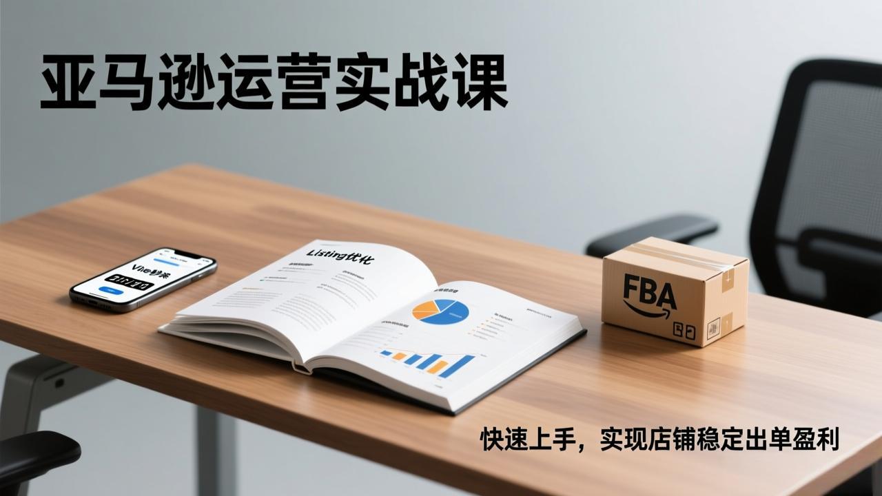 亚马逊运营实战课，Listing优化、Vine秒杀、FBA发货，快速上手，实现店铺稳定出单盈利-万象聊项目