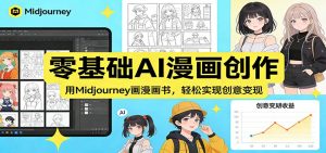 零基础AI漫画创作：用Midjourney画漫画书，轻松实现创意变现-万象聊项目