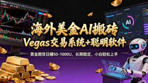海外美金操盘手技术，Vegas交易技术+聪明软件，日赚50-1000U，长期稳定，小白轻松上手。-万象聊项目