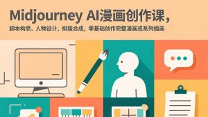 Midjourney AI漫画创作课，脚本构思、人物设计、排版合成，零基础创作完整漫画或系列插画-万象聊项目