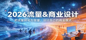 2026流量&商业设计，把流量转化为留量，设计自己的商业模式-万象聊项目