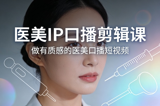 医美IP口播剪辑课，做有质感的医美口播短视频-万象聊项目
