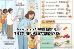 Nano banana AI教辅作图提示词，手把手带你用AI做出真实可用的教学素材-万象聊项目