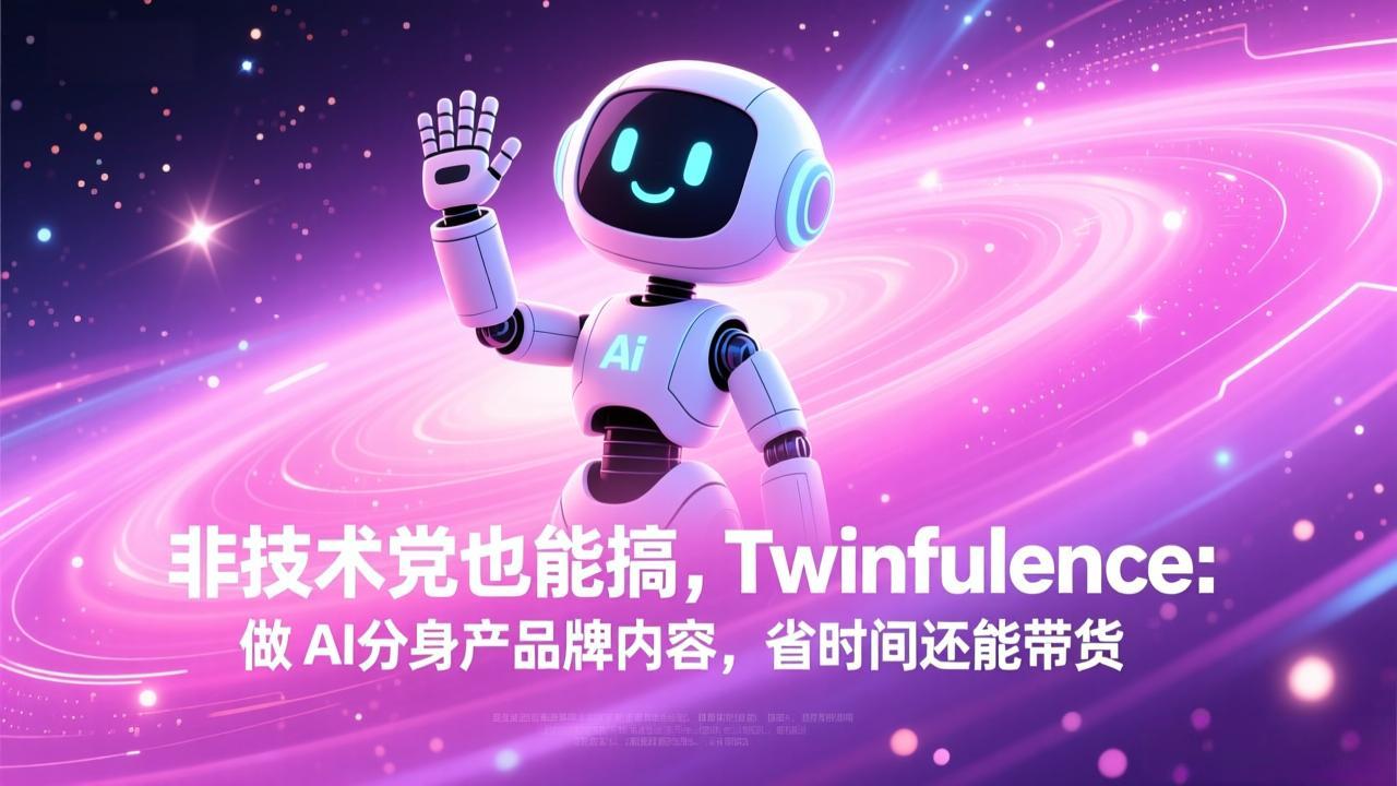 非技术党也能搞!Twinfluence:做 AI 分身产品牌内容,省时间还能带货-万象聊项目