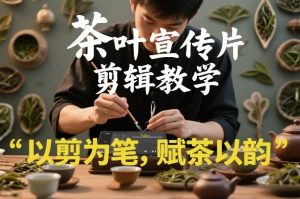 茶叶宣传片剪辑教学，以剪为笔，赋茶以韵，新手也能拍出高级感-万象聊项目