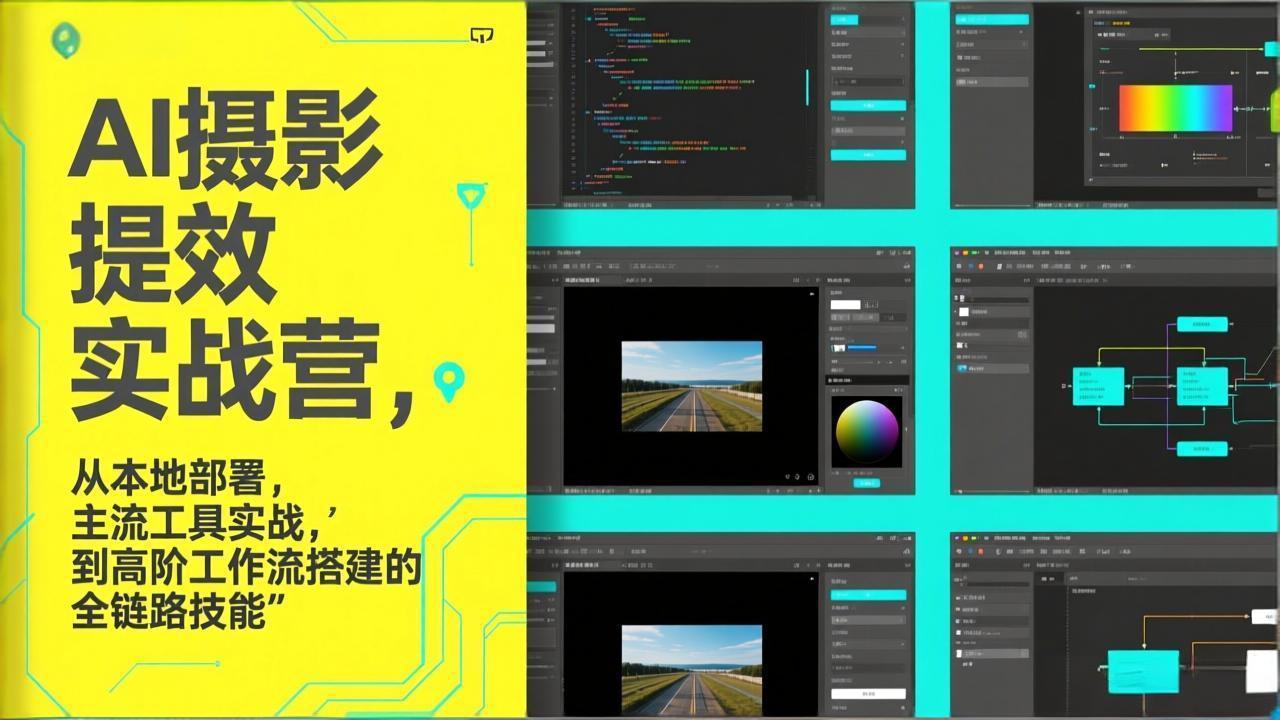 AI+摄影提效实战营，从本地部署，主流工具实战，到高阶工作流搭建的全链路技能-万象聊项目