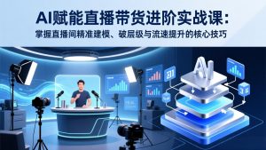 AI赋能直播带货进阶实战课:掌握直播间精准建模、破层级与流速提升的核心技巧-万象聊项目