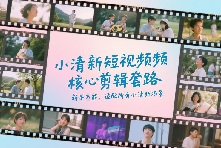 小清新短视频核心剪辑套路，新手万能，适配所有小清新场景-万象聊项目