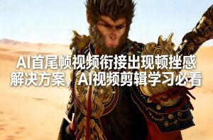 AI首尾帧视频衔接出现顿挫感解决方案，AI视频剪辑学习必看-万象聊项目