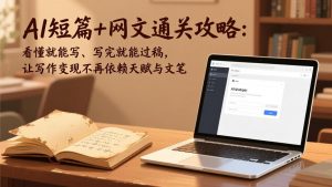 AI短篇+网文通关攻略:看懂就能写、写完就能过稿,让写作变现不再依赖天赋与文笔-万象聊项目