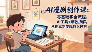 AI漫剧创作课：零基础学全流程，AI工具+爆款拆解，从剧本到变现月入过万-万象聊项目