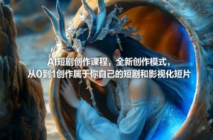 AI短剧创作课程,全新创作模式,从0到1创作属于你自己的短剧和影视化短片-万象聊项目