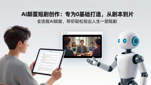 AI颠覆短剧创作:专为0基础打造,从剧本到成片全流程AI赋能,帮你轻松拍出人生第一部短剧-万象聊项目