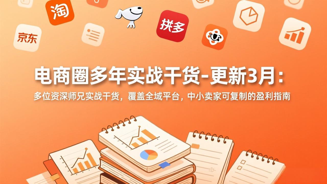 电商圈多年实战干货-更新3月：多位资深师兄实战干货，覆盖全域平台，中小卖家可复制的盈利指南-万象聊项目
