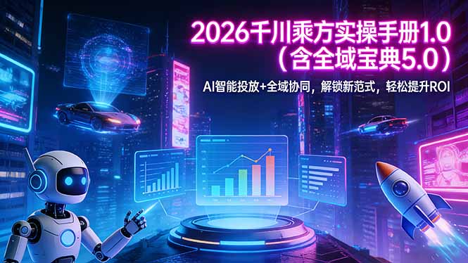 2026 千川乘方实操手册 1.0(含全域宝典 5.0-万象聊项目