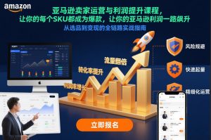 亚马逊卖家运营与利润提升课程,让你的每个SKU都成为爆款,让你的亚马逊利润一路飙升(更新26年3月)-万象聊项目
