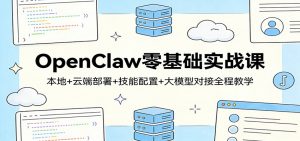 OpenClaw零基础实战课:本地+云端部署+技能配置+大模型对接全程教学-万象聊项目
