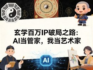 玄学百万IP破局之路：AI当管家，我当艺术家-万象聊项目