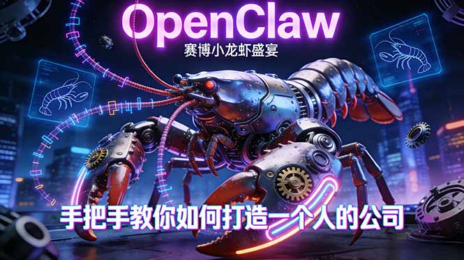 OpenClaw，小龙虾-从产品到爆款的成长之路，手把手教你如何打造一个人的公司-万象聊项目