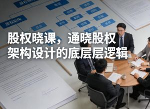 股权晓课，通晓股权架构设计的底层逻辑-万象聊项目