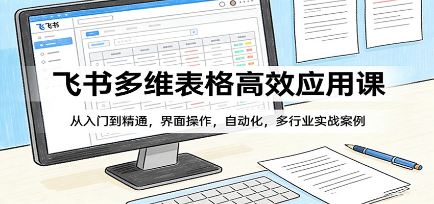 飞书多维表格高效应用课：从入门到精通，界面操作，自动化，多行业实战案例-万象聊项目