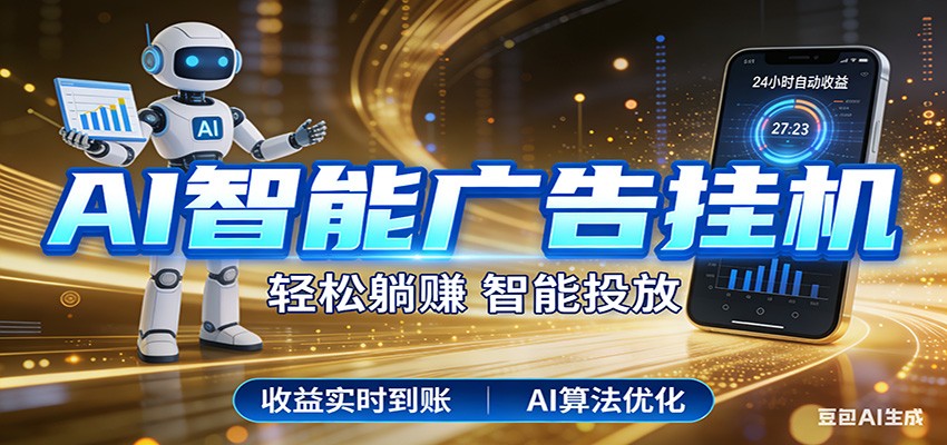 智能广告挂机新时代，利用碎片化时间实现稳定被动收益，AI帮你持续盈利-万象聊项目