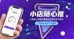 小店随心推微付费撬动自然流投手教学,小店随心推手把手教学(更新26年)-万象聊项目