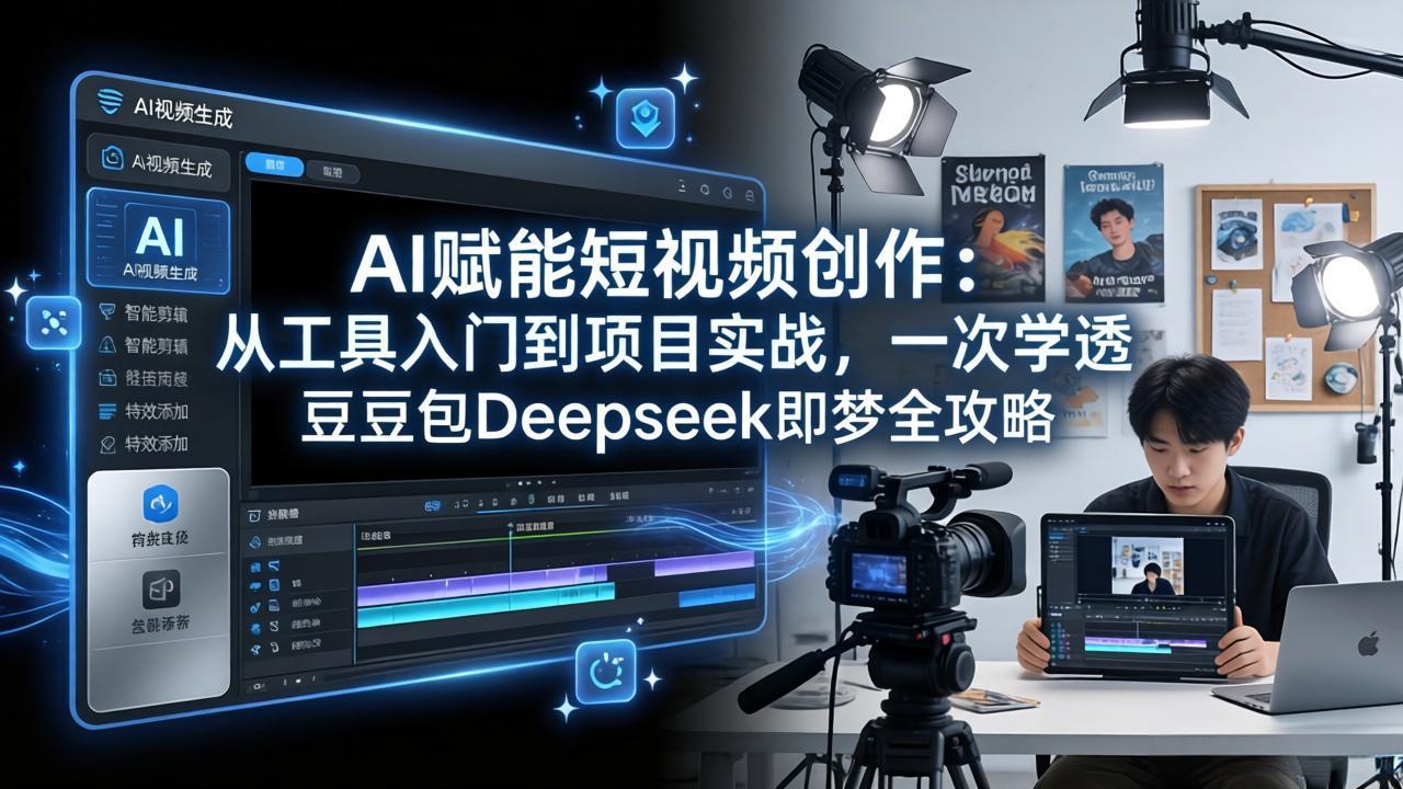 AI赋能短视频创作：从工具入门到项目实战，一次学透豆包Deepseek即梦全攻略-万象聊项目