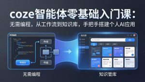 coze智能体零基础入门课:无需编程,从工作流到知识库,手把手搭建个人AI应用-万象聊项目