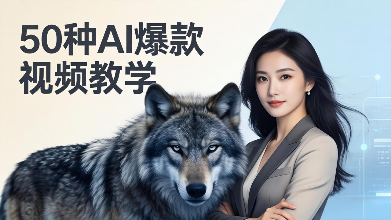 50种AI爆款视频教学：影视级古诗词+治愈萌宠+山海经蛟龙，高阶宝典商业落地-万象聊项目