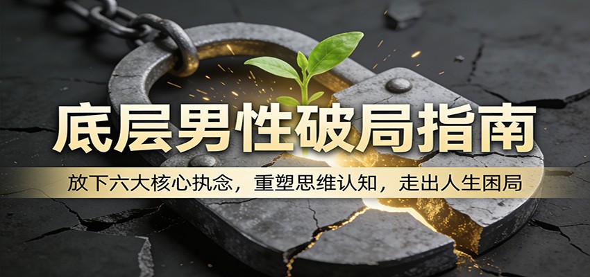 底层男性破局指南：放下六大核心执念，重塑思维认知，走出人生困局-万象聊项目