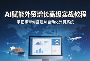 AI赋能外贸增长高级实战教程，手把手带你搭建AI自动化外贸系统-万象聊项目