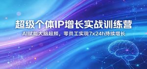 超级个体IP增长实战训练营：AI赋能大脑超频，零员工实现7x24h持续增长(更新)-万象聊项目
