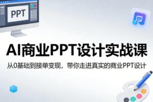 AI商业PPT设计实战课，从0基础到接单变现，带你走进真实的商业PPT设计-万象聊项目