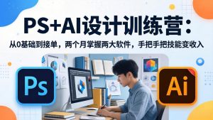 PS+AI设计训练营：从0基础到接单，两个月掌握两大软件，手把手把技能变收入-万象聊项目