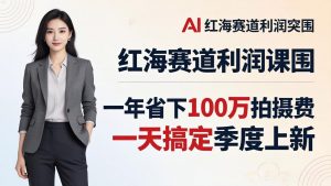 服装老板AI模特图课:一年省下100万拍摄费,一天搞定季度上新,红海赛道利润突围-万象聊项目