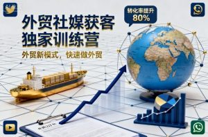 外贸社媒获客独家训练营，外贸新模式，快速做外贸(更新26年3月)-万象聊项目
