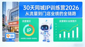 30天同城IP训练营2026年，从流量到门店业绩的全链路-万象聊项目