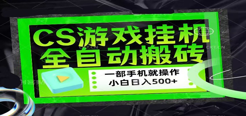 CSGO游戏挂机捡漏搬砖，超稳定的项目，带领1000+小白实现日入500+-万象聊项目