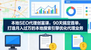 本地SEO代理创富课,90天搞定首单,助您打造月入过W的本地搜索引擎优化代理业务-万象聊项目
