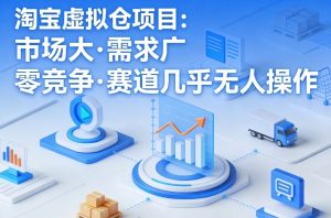淘宝虚拟仓项目，市场大，需求广，零竞争，赛道几乎没人操作(更新0410)-万象聊项目