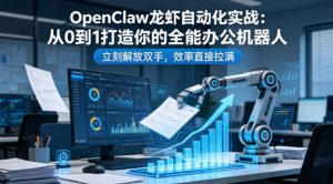 OpenClaw龙虾自动化实战:从0到1打造你的全能办公机器人,立刻解放双手,效率直接拉满-万象聊项目