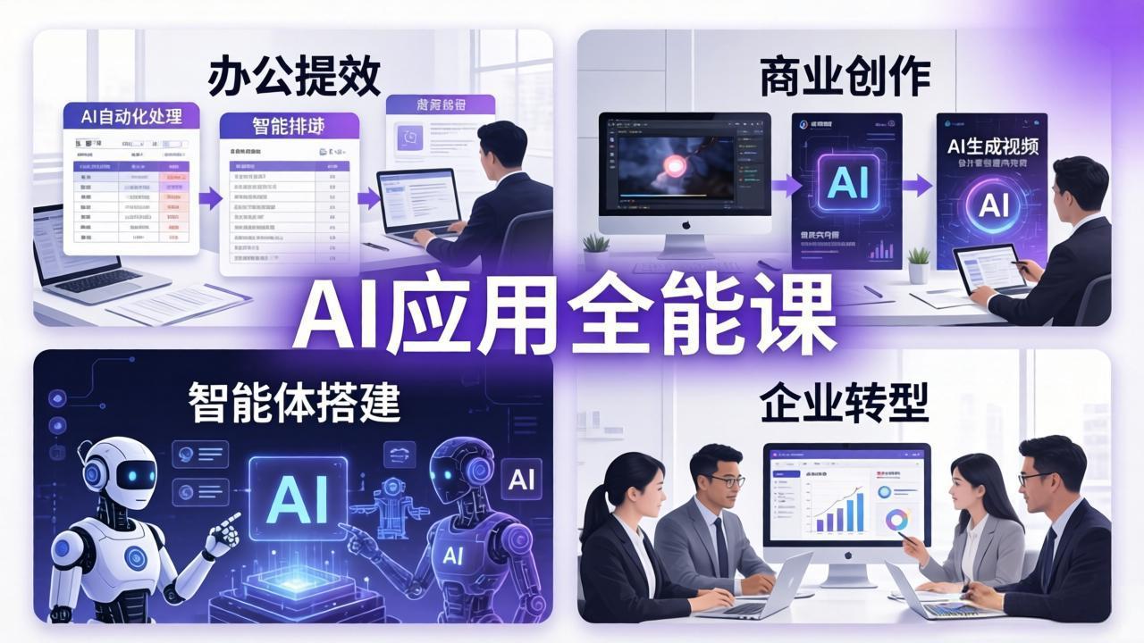 AIGC 应用师全能课-更新：办公提效、商业创作、智能体搭建、企业转型，一站式学会AI应用-万象聊项目