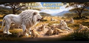 用一张普通图片，通过GPT写剧情，再用Seedance 2.0做动态演绎，居然能生成迪士尼风格搞笑动画-万象聊项目